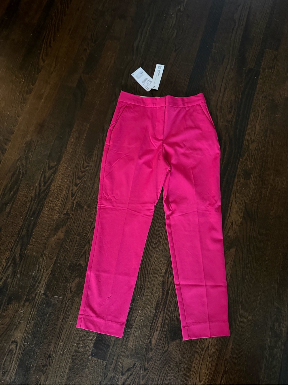 Zara Bright Fuchsia Cropped Ankle Pants